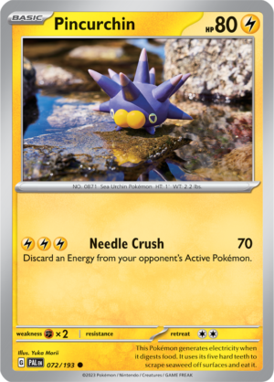 Pokémon TCG Pincurchin – PAL 072/193 Common Regular – EN