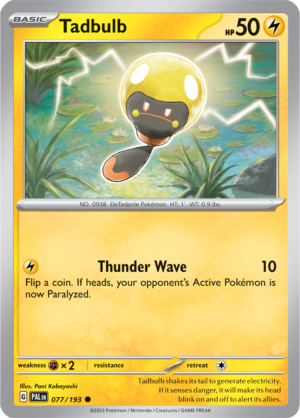 Pokémon TCG Tadbulb – PAL 077/193 Common Regular – EN