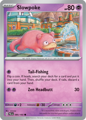 Pokémon TCG Slowpoke – PAL 085/193 Common Regular – EN