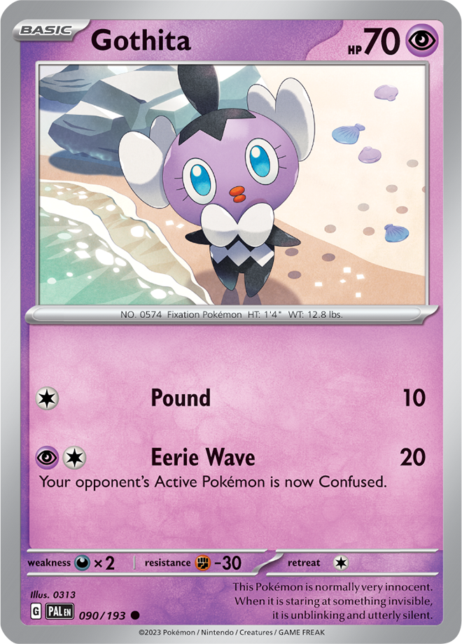 Pokémon TCG Gothita – PAL 090/193 Common Reverse Holofoil – EN