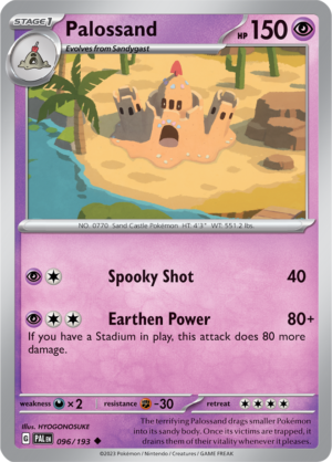 Pokémon TCG Palossand – PAL 096/193 Uncommon Reverse Holofoil – EN