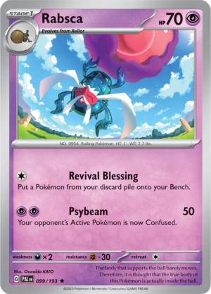 Pokémon TCG Rabsca – PAL 099/193 Rare Reverse Holofoil – EN