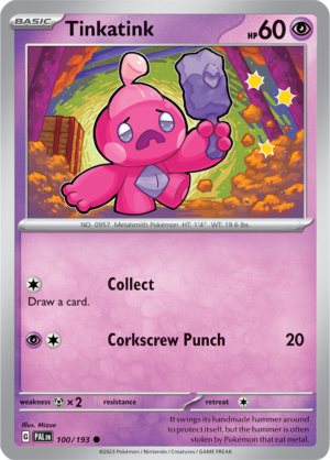 Pokémon TCG Tinkatink – PAL 100/193 Common Reverse Holofoil – EN