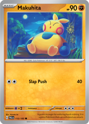 Pokémon TCG Makuhita – PAL 112/193 Common Reverse Holofoil – EN