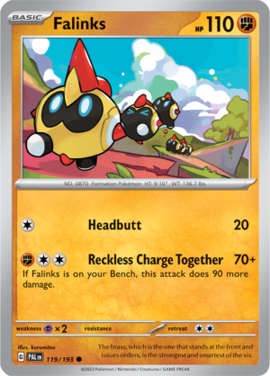 Pokémon TCG Falinks – PAL 119/193 Common Reverse Holofoil – EN