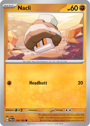 Pokémon TCG Nacli – PAL 120/193 Common Reverse Holofoil – EN