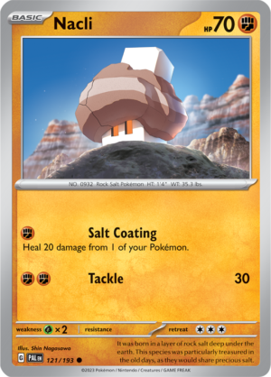 Pokémon TCG Nacli – PAL 121/193 Common Reverse Holofoil – EN