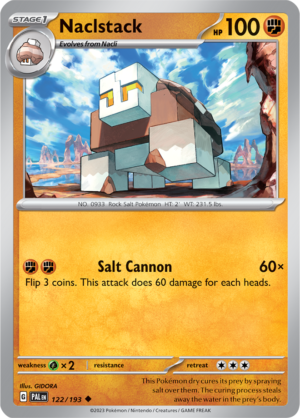 Pokémon TCG Naclstack – PAL 122/193 Uncommon Reverse Holofoil – EN