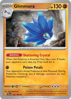 Pokémon TCG Glimmora – PAL 126/193 Rare Reverse Holofoil – EN