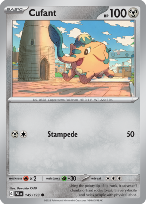 Pokémon TCG Cufant – PAL 149/193 Common Reverse Holofoil – EN