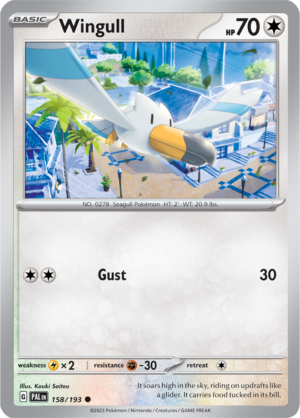 Pokémon TCG Wingull – PAL 158/193 Common Reverse Holofoil – EN