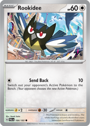 Pokémon TCG Rookidee – PAL 164/193 Common Reverse Holofoil – EN