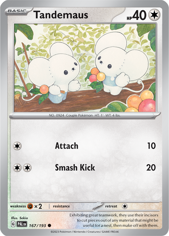 Pokémon TCG Tandemaus – PAL 167/193 Common Regular – EN