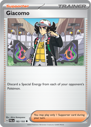 Pokémon TCG Giacomo – PAL 182/193 Uncommon Reverse Holofoil – EN