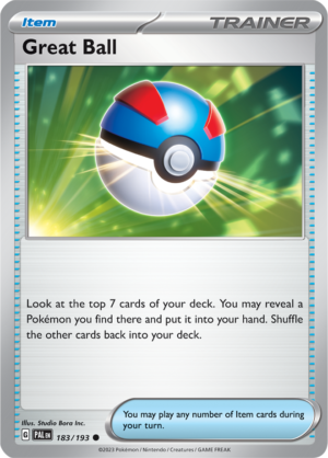 Pokémon TCG Great Ball – PAL 183/193 Common Reverse Holofoil – EN