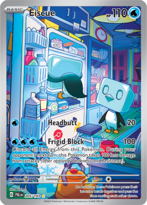 Pokémon TCG Eiscue – PAL 205/193 Illustration Rare Holo – EN