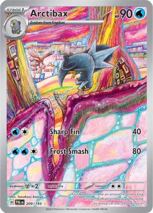 Pokémon TCG Arctibax – PAL 209/193 Illustration Rare Holo – EN