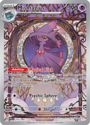 Pokémon TCG Mismagius – PAL 212/193 Illustration Rare Holo – EN