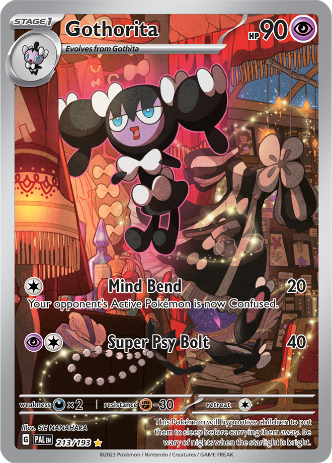 Pokémon TCG Gothorita – PAL 213/193 Illustration Rare Holo – EN