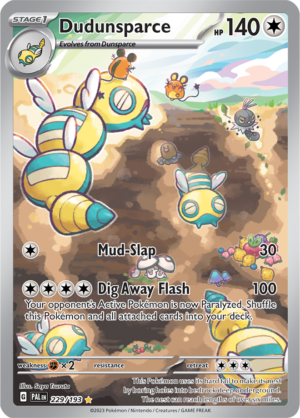 Pokémon TCG Dudunsparce – PAL 229/193 Illustration Rare Holo – EN
