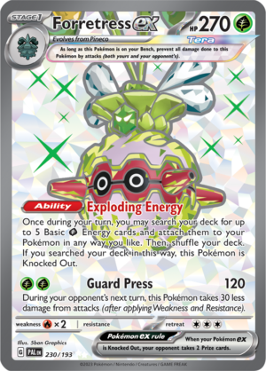 Pokémon TCG Forretress ex – PAL 230/193 Ultra Rare Holo – EN