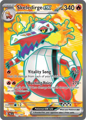 Pokémon TCG Skeledirge ex – PAL 233/193 Ultra Rare Holo – EN