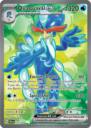Pokémon TCG Quaquaval ex – PAL 235/193 Ultra Rare Holo – EN