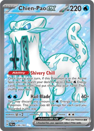 Pokémon TCG Chien-Pao ex – PAL 236/193 Ultra Rare Holo – EN