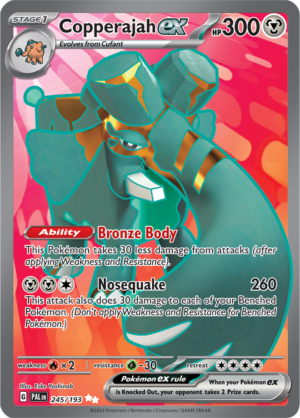 Pokémon TCG Copperajah ex – PAL 245/193 Ultra Rare Holo – EN