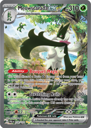 Pokémon TCG Meowscarada ex – PAL 256/193 Special Illustration Rare Holo – EN