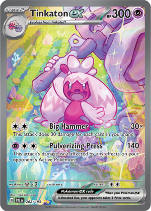 Pokémon TCG Tinkaton ex – PAL 262/193 Special Illustration Rare Holo – EN