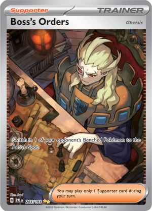 Pokémon TCG Boss's Orders [Ghetsis] – PAL 265/193 Special Illustration Rare Holo – EN
