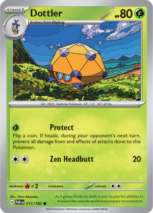 Pokémon TCG Dottler – PAR 011/182 Common Regular – EN