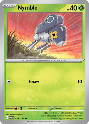 Pokémon TCG Nymble – PAR 013/182 Common Regular – EN