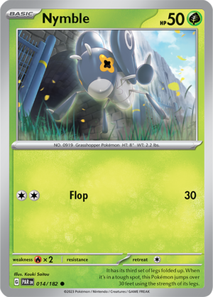 Pokémon TCG Nymble – PAR 014/182 Common Regular – EN