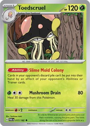 Pokémon TCG Toedscruel – PAR 017/182 Uncommon Regular – EN