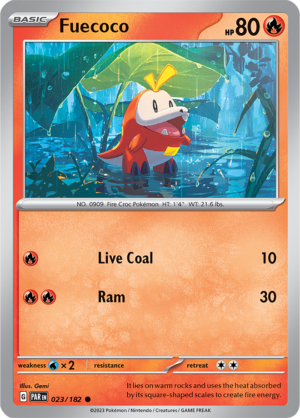Pokémon TCG Fuecoco – PAR 023/182 Common Regular – EN