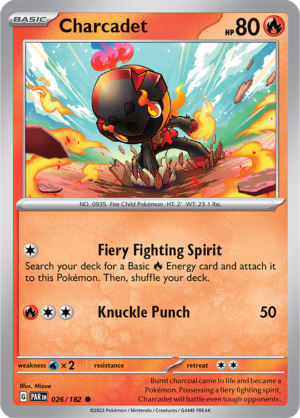 Pokémon TCG Charcadet – PAR 026/182 Common Regular – EN