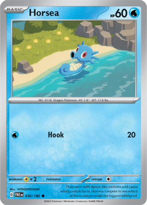 Pokémon TCG Horsea – PAR 030/182 Common Regular – EN