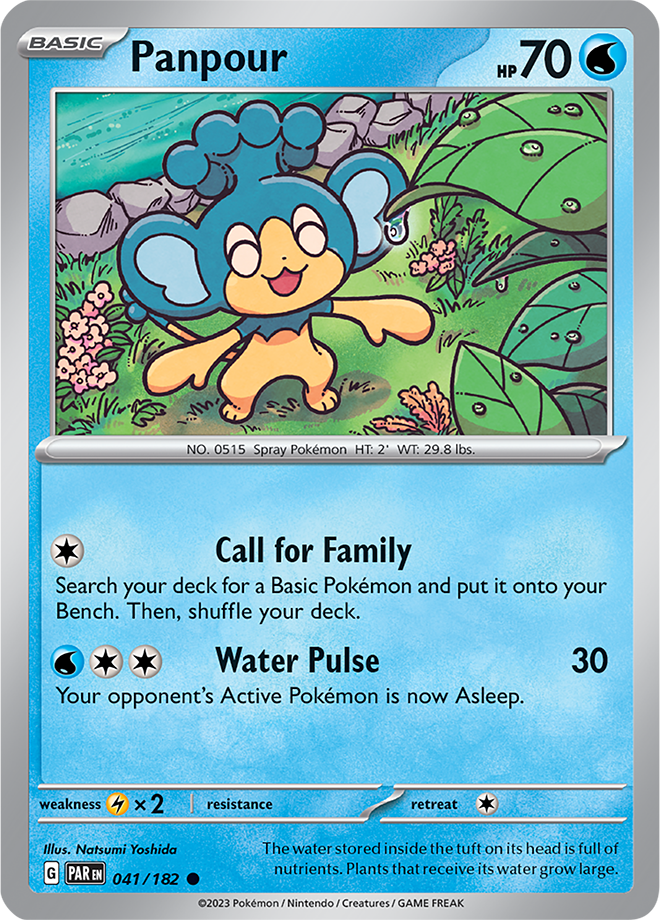 Pokémon TCG Panpour – PAR 041/182 Common Regular – EN