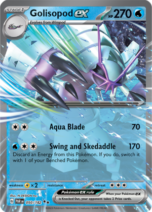 Pokémon TCG Golisopod ex – PAR 050/182 Double Rare Holo – EN