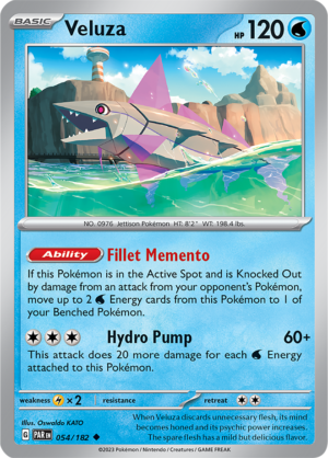 Pokémon TCG Veluza – PAR 054/182 Uncommon Regular – EN