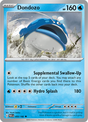 Pokémon TCG Dondozo – PAR 055/182 Uncommon Regular – EN