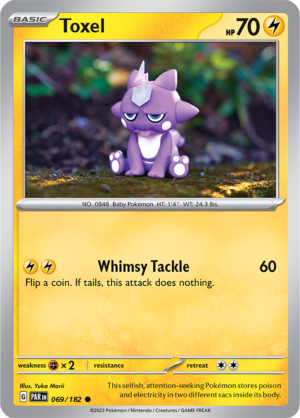 Pokémon TCG Toxel – PAR 069/182 Common Reverse Holofoil – EN