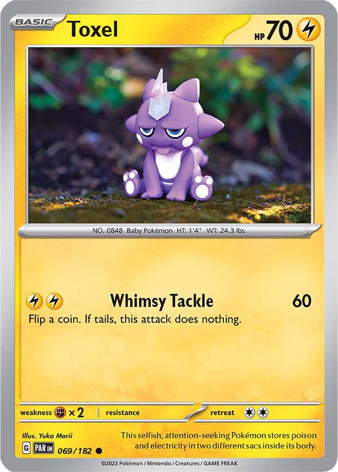 Pokémon TCG Toxel – PAR 069/182 Common Regular – EN