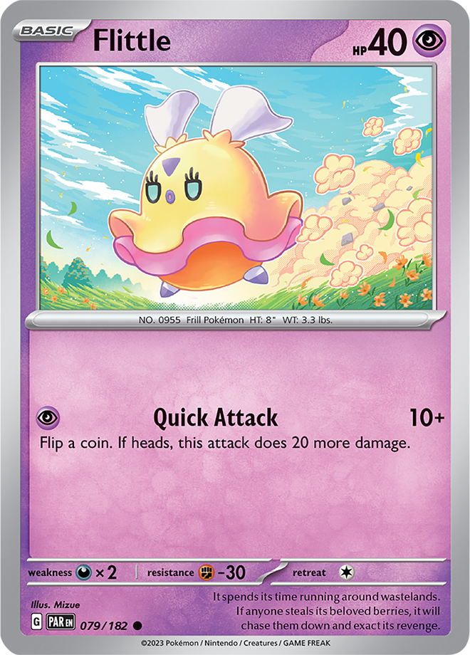 Pokémon TCG Flittle – PAR 079/182 Common Regular – EN