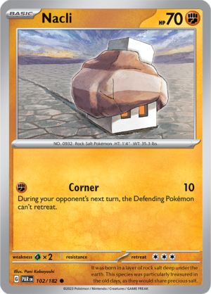 Pokémon TCG Nacli – PAR 102/182 Common Reverse Holofoil – EN