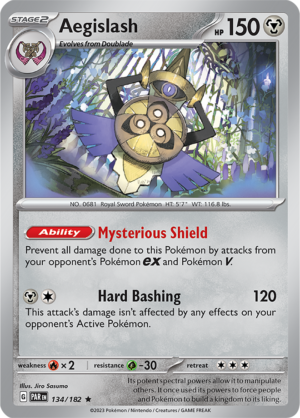 Pokémon TCG Aegislash – PAR 134/182 Rare Reverse Holofoil – EN