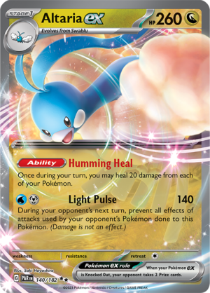 Pokémon TCG Altaria ex – PAR 140/182 Double Rare Holo – EN