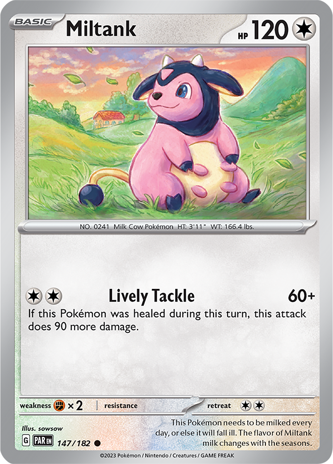 Pokémon TCG Miltank – PAR 147/182 Common Regular – EN